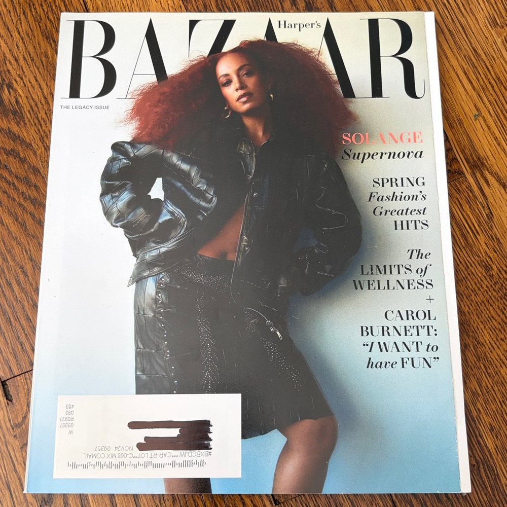 Harper’s Bazaar Magazine - March 2024 - Solange Knowles - NEW! fashion magazines